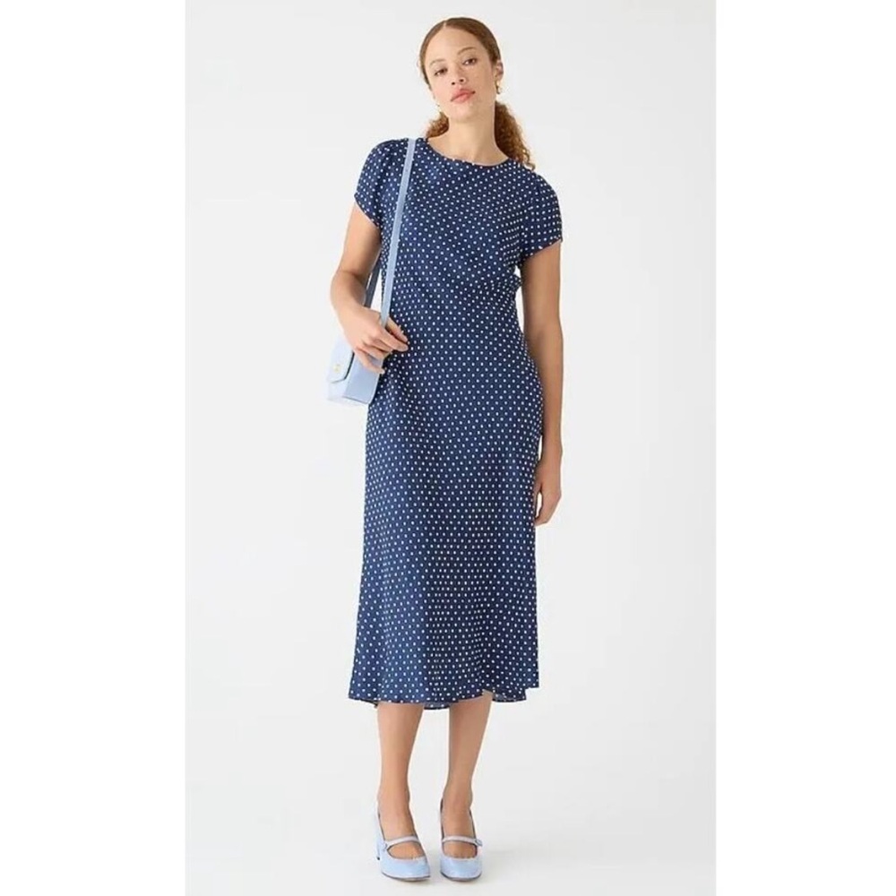 J. Crew Gwyneth Slip Dress in Becklow Dot